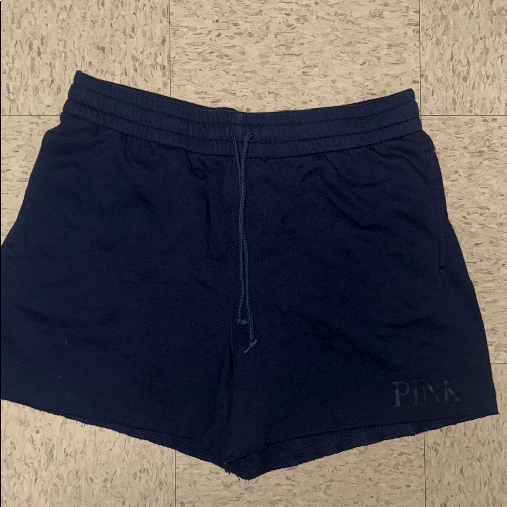 PINK Victoria's Secret Dark Blue Athletic Shorts